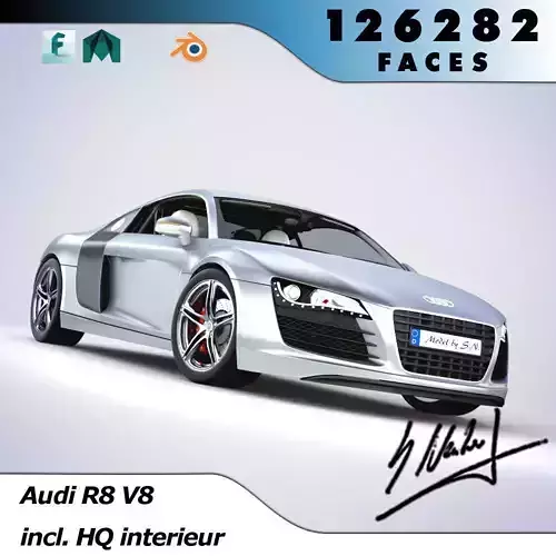 Audi R8 Basic High quality detail 