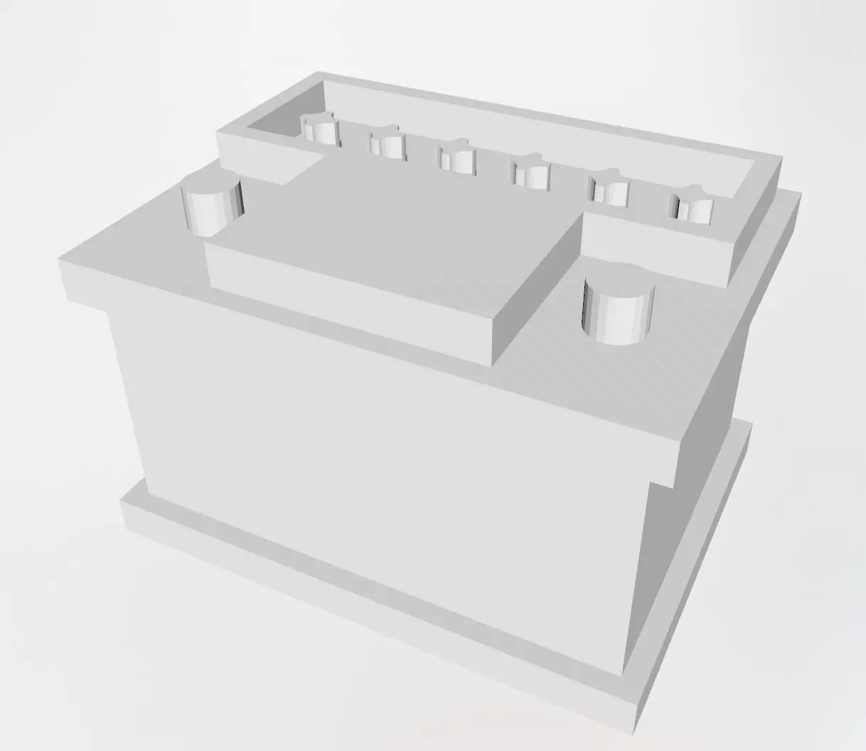 Battery box 3D print model_0