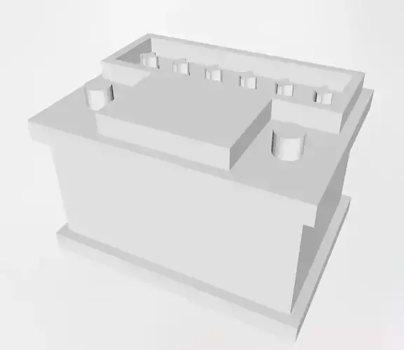 Battery box 3D print model