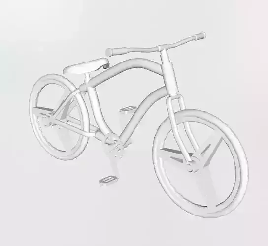 Cruiser bicycle 3D print model