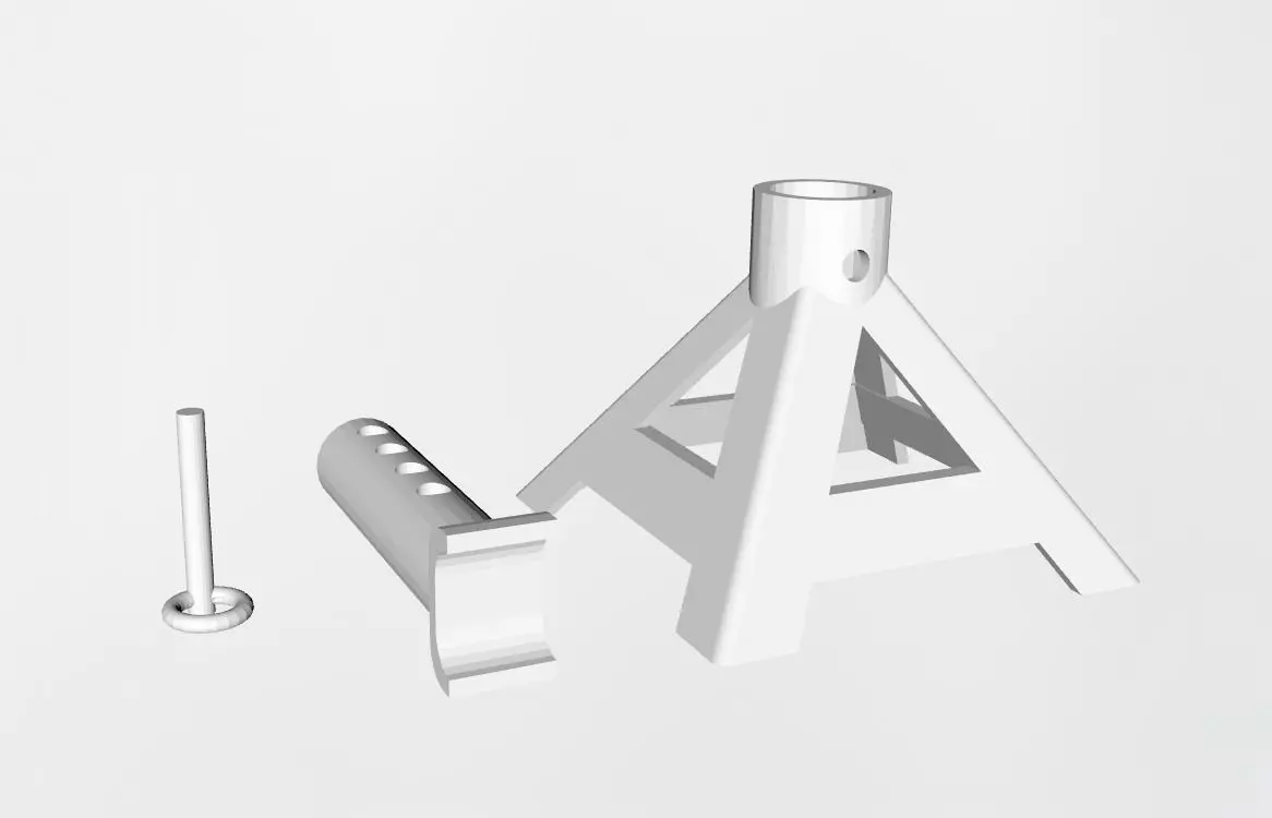 Jack stand 3D print model_0