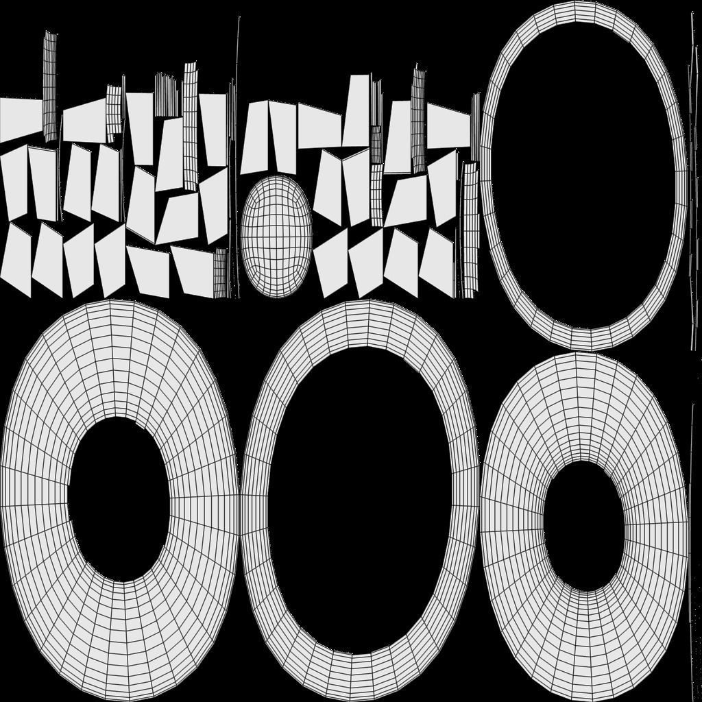 Exterior  Gate architectural DOOR  Low-poly 3D model_7