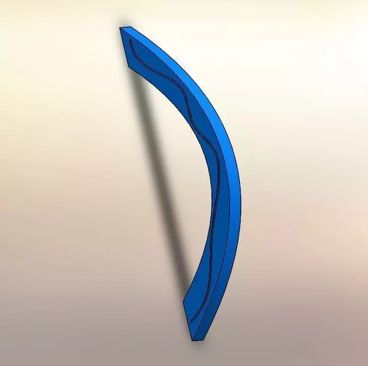 Cabinet handle 3D model_0