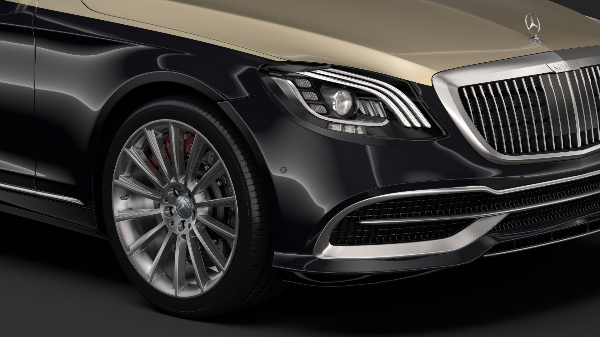 Mercedes Maybach S 560 X222 2019 3D model_1