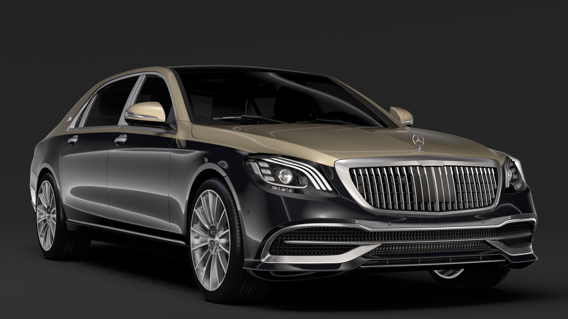 Mercedes Maybach S 560 X222 2019 3D model_4