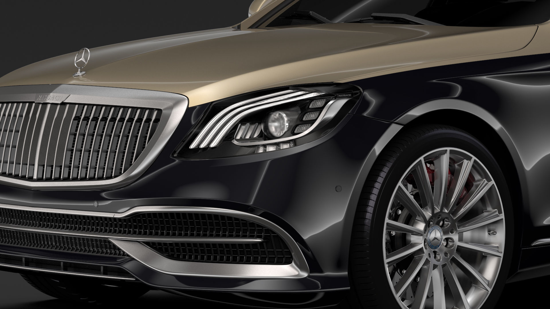 Mercedes Maybach S 560 X222 2019 3D model_5