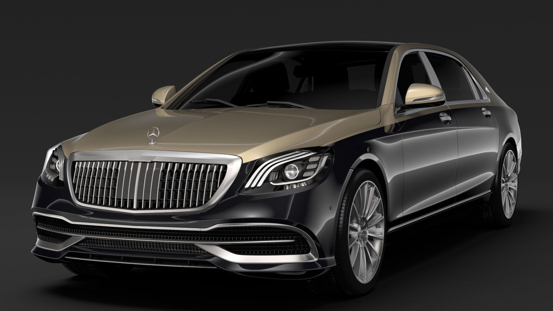 Mercedes Maybach S 560 X222 2019 3D model_3