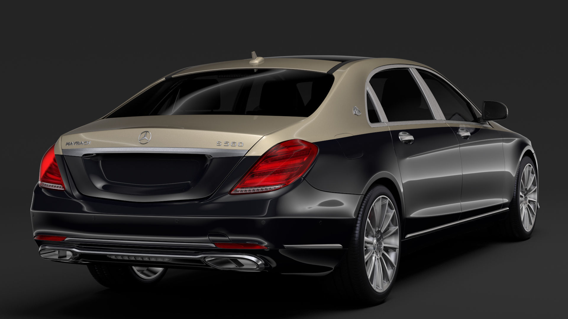 Mercedes Maybach S 560 X222 2019 3D model_7