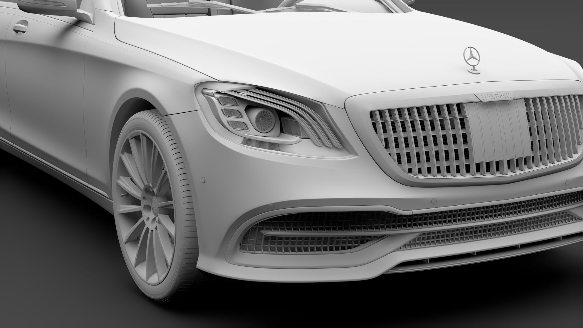 Mercedes Maybach S 560 X222 2019 3D model_16