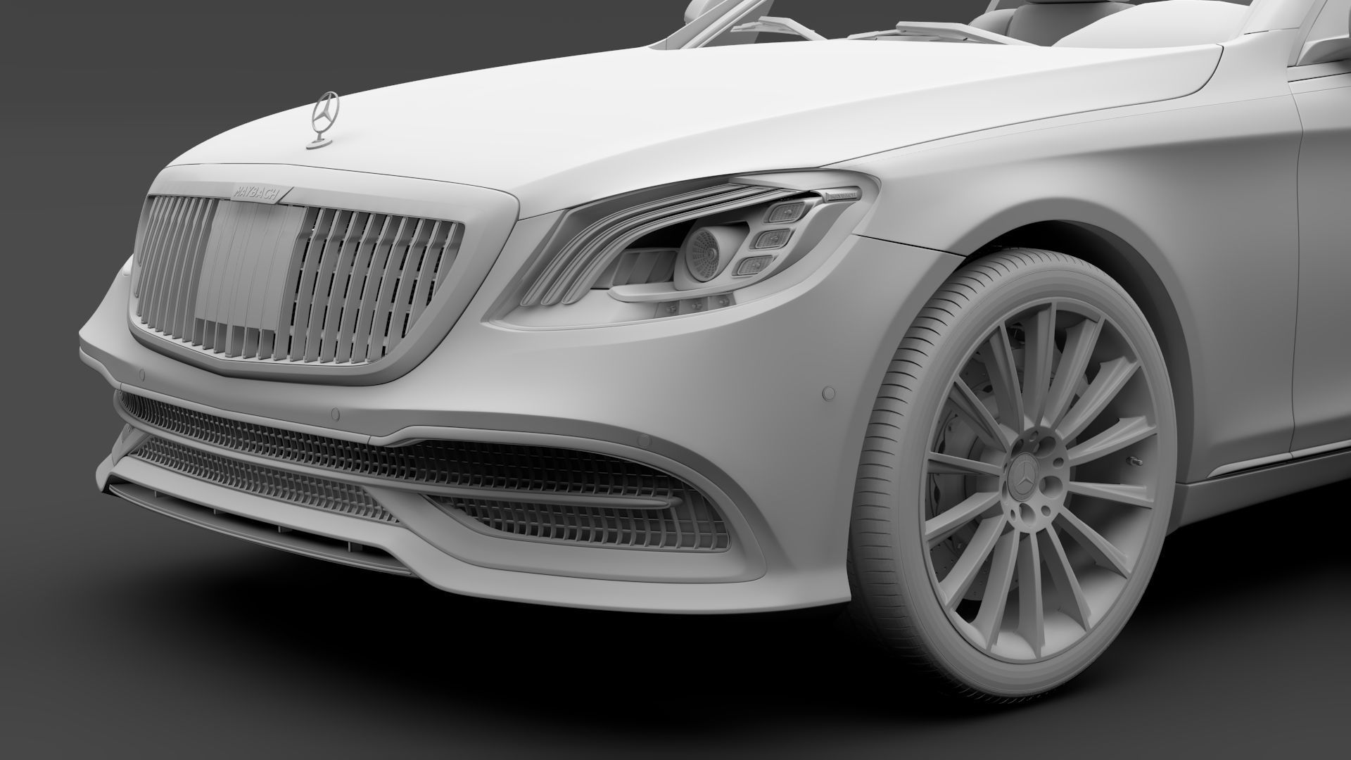 Mercedes Maybach S 560 X222 2019 3D model_12