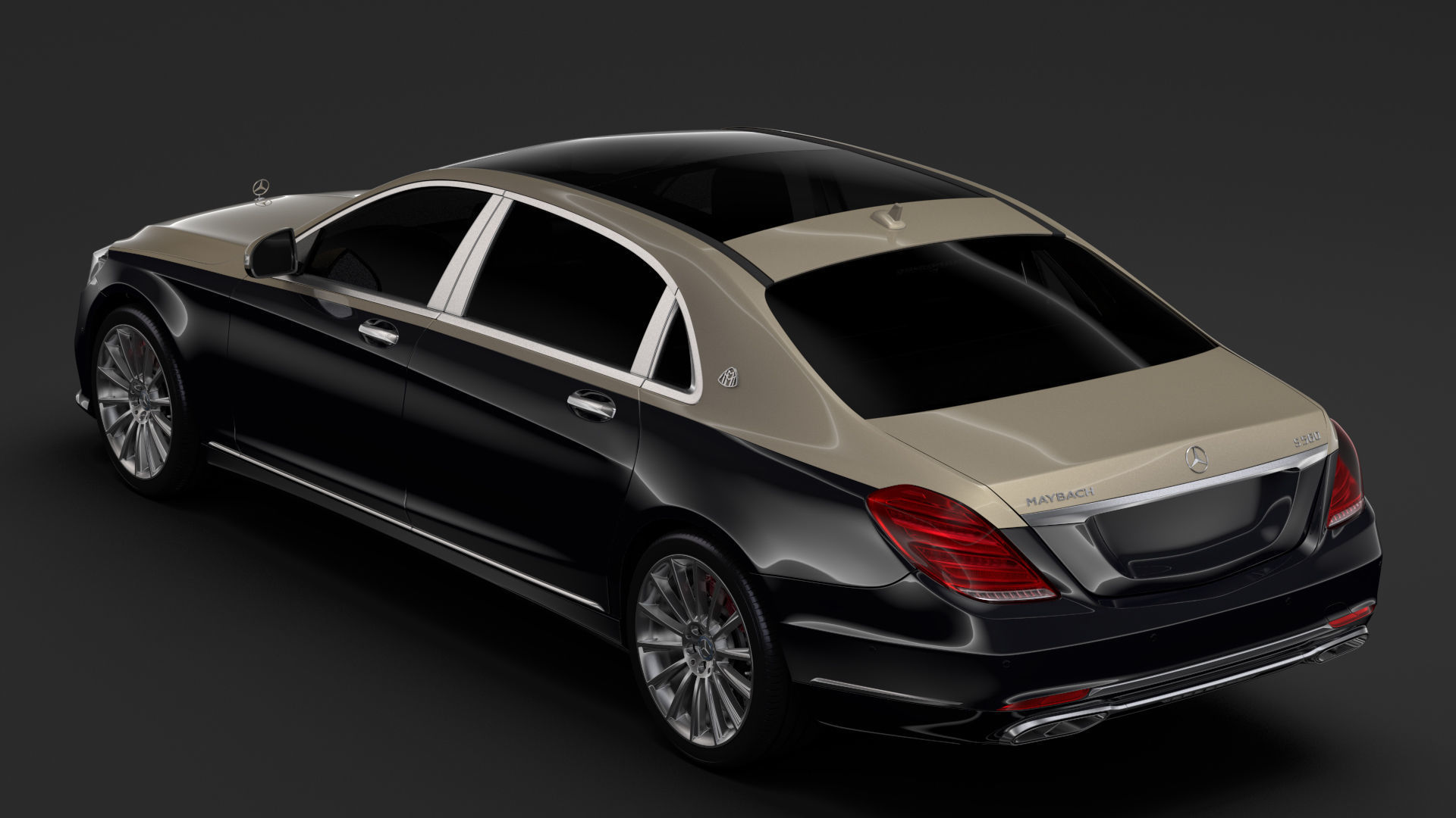 Mercedes Maybach S 560 X222 2019 3D model_8