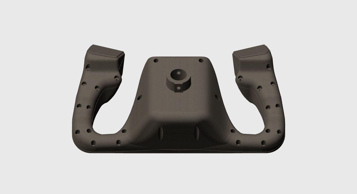 Beechcraft Style Aircraft Yoke Version 3 3D print model_4