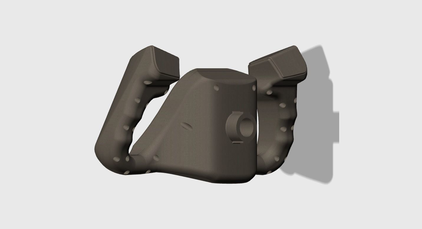 Beechcraft Style Aircraft Yoke Version 3 3D print model_5