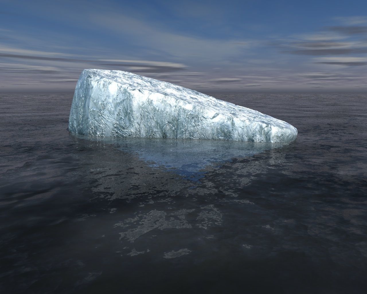 Tabular Iceberg 3D model_1