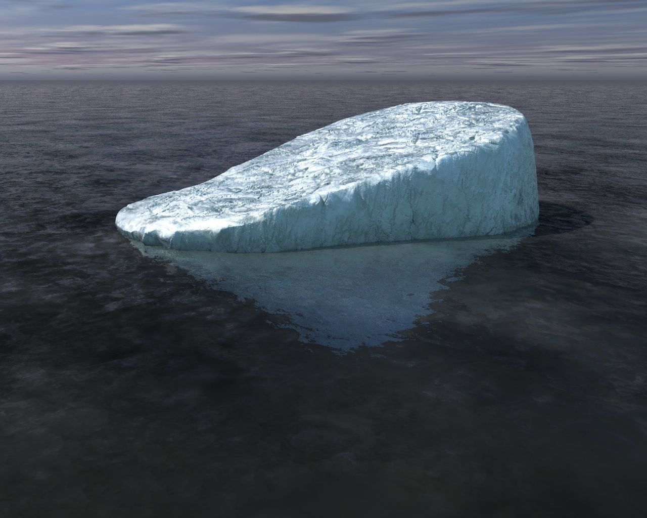 Tabular Iceberg 3D model_2