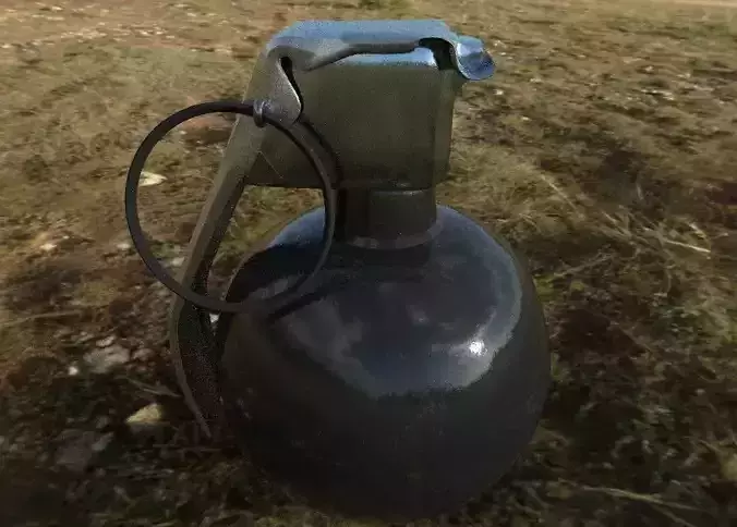 Grenade Bomb 3D Model Realistic