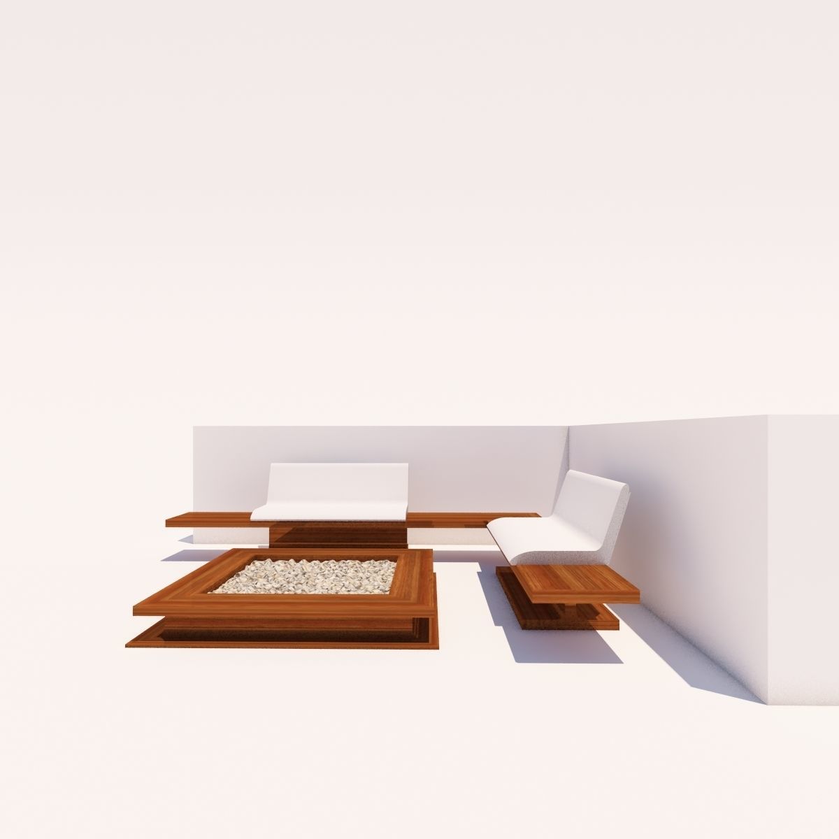 Corner Setting Outdoor 3D model_2