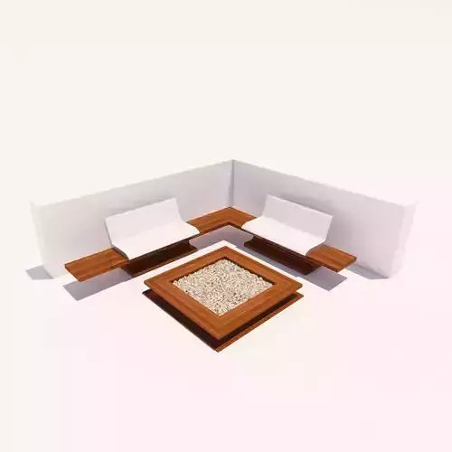 Corner Setting Outdoor  3D model