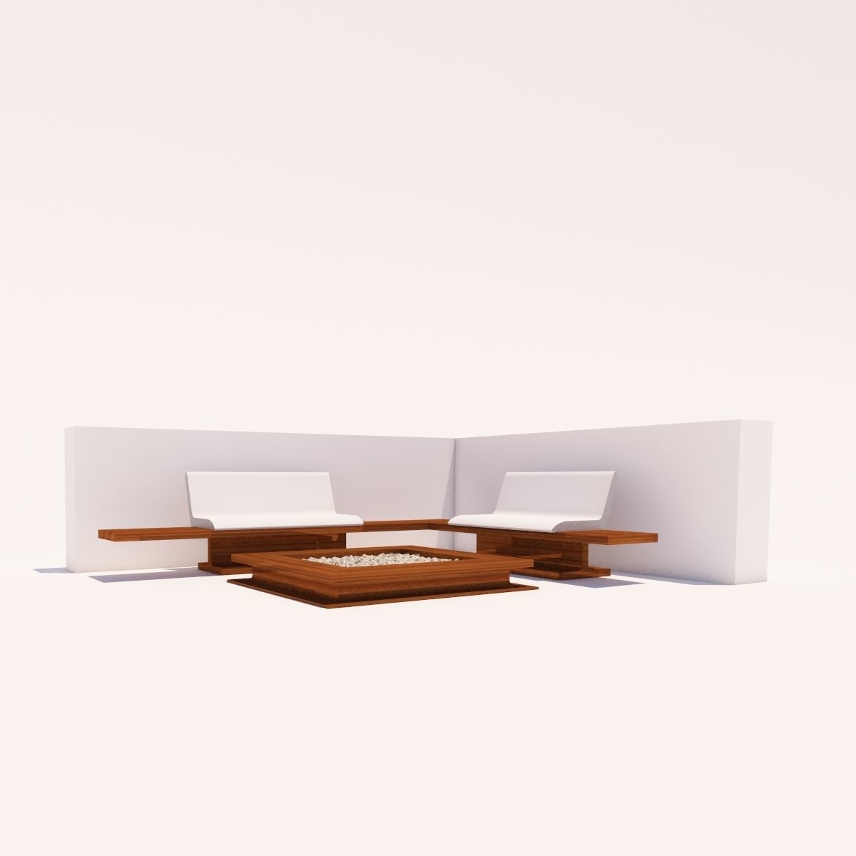 Corner Setting Outdoor 3D model_1