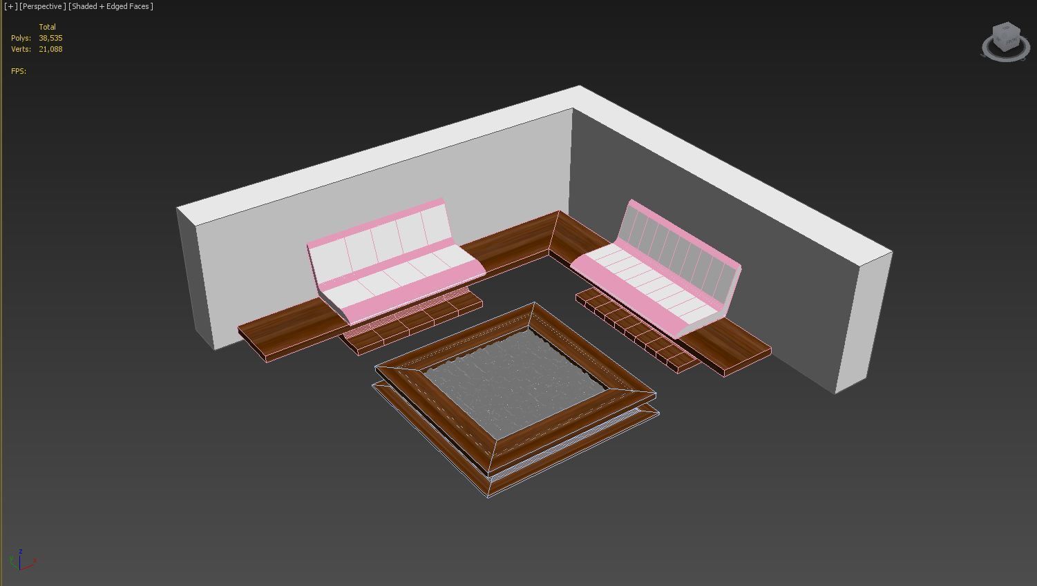 Corner Setting Outdoor 3D model_6
