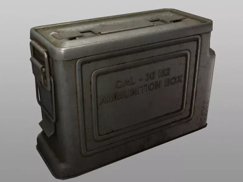 ammo box cal30 m2 Low-poly 3D model_0