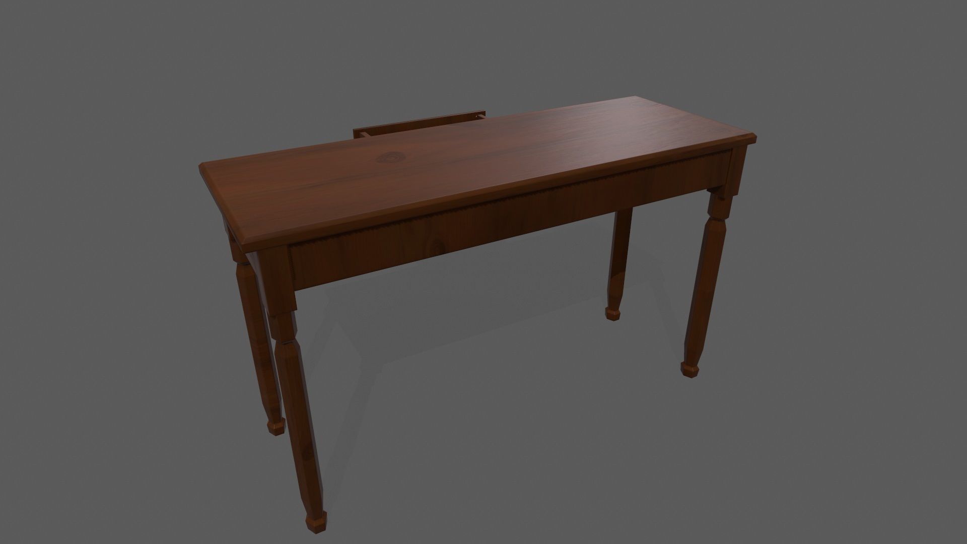 Console Table Low-poly 3D model_6