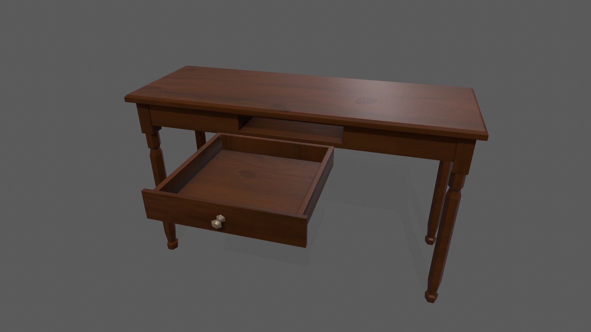Console Table Low-poly 3D model_10