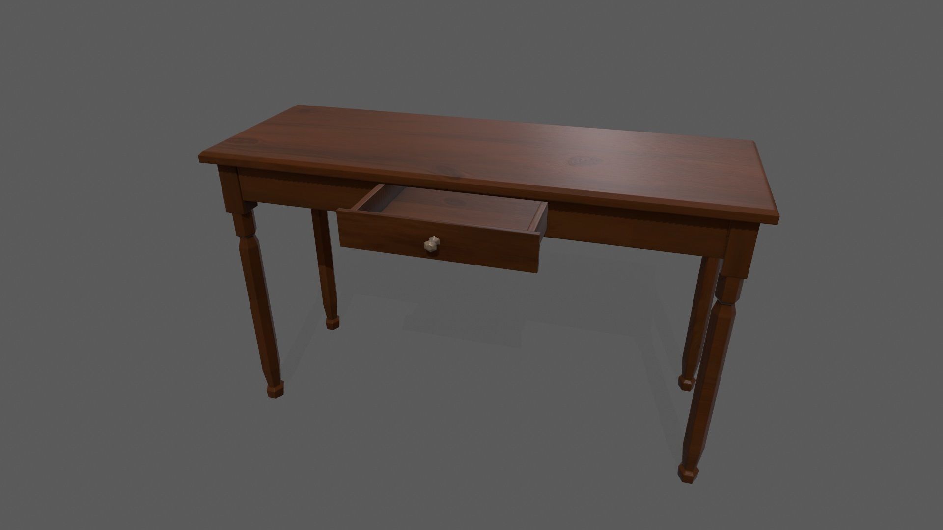 Console Table Low-poly 3D model_11
