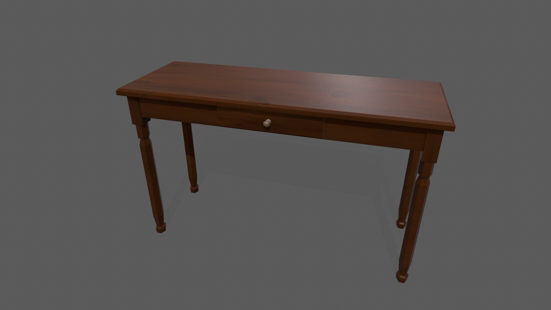 Console Table Low-poly 3D model_12