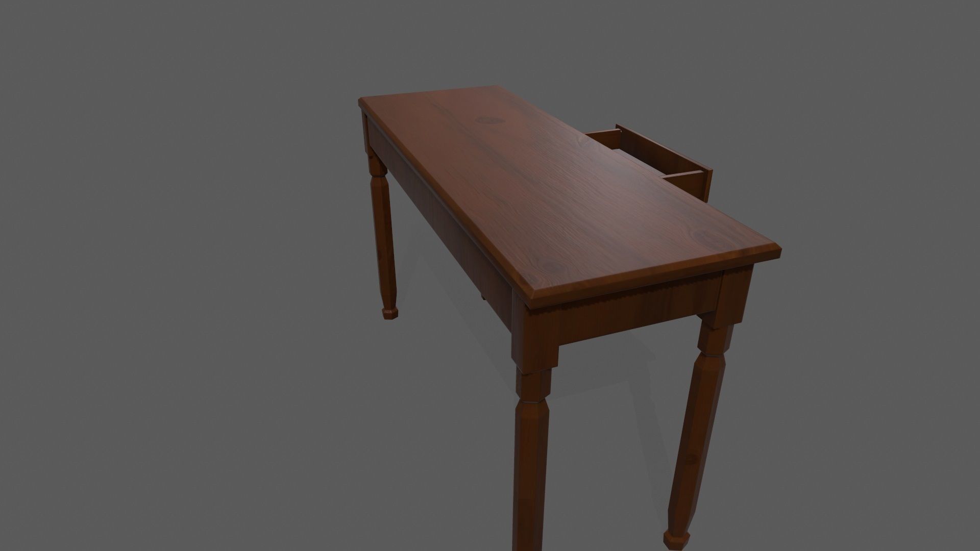 Console Table Low-poly 3D model_4