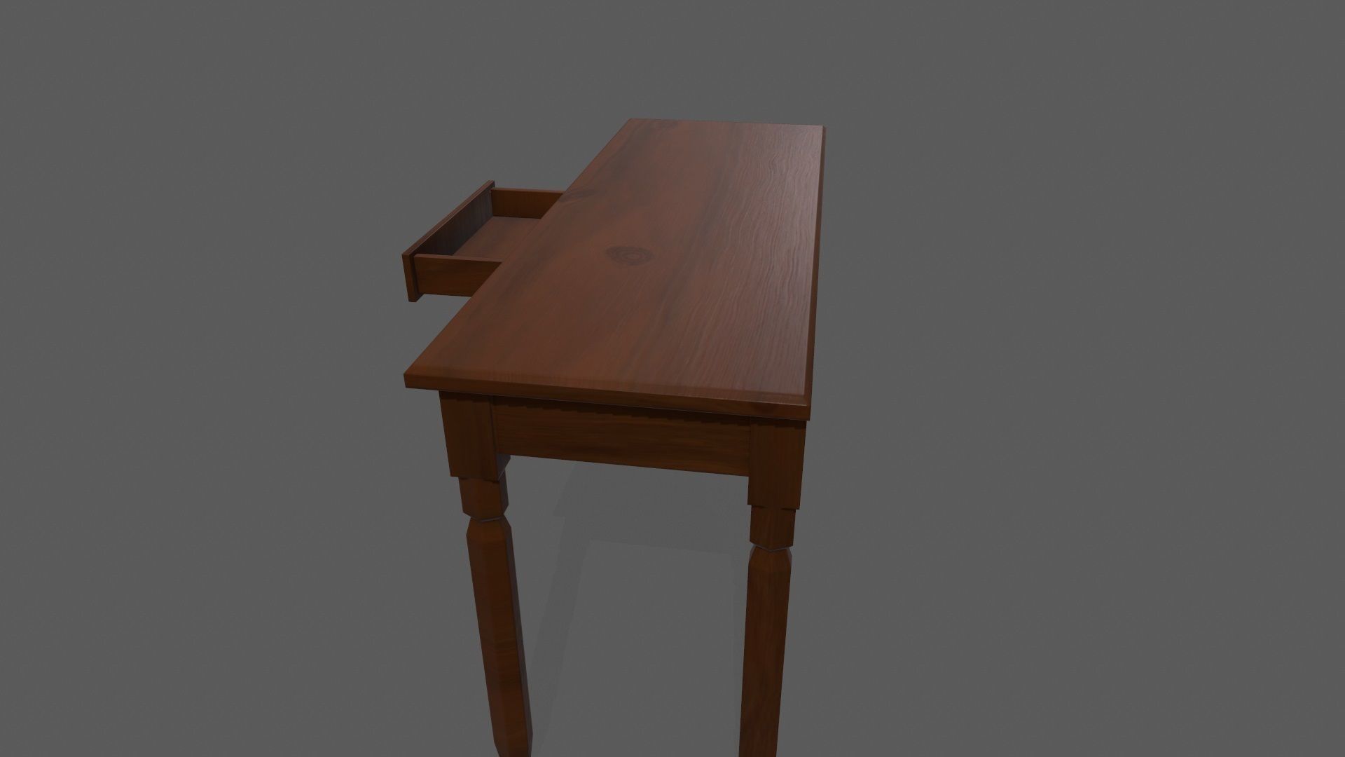 Console Table Low-poly 3D model_7