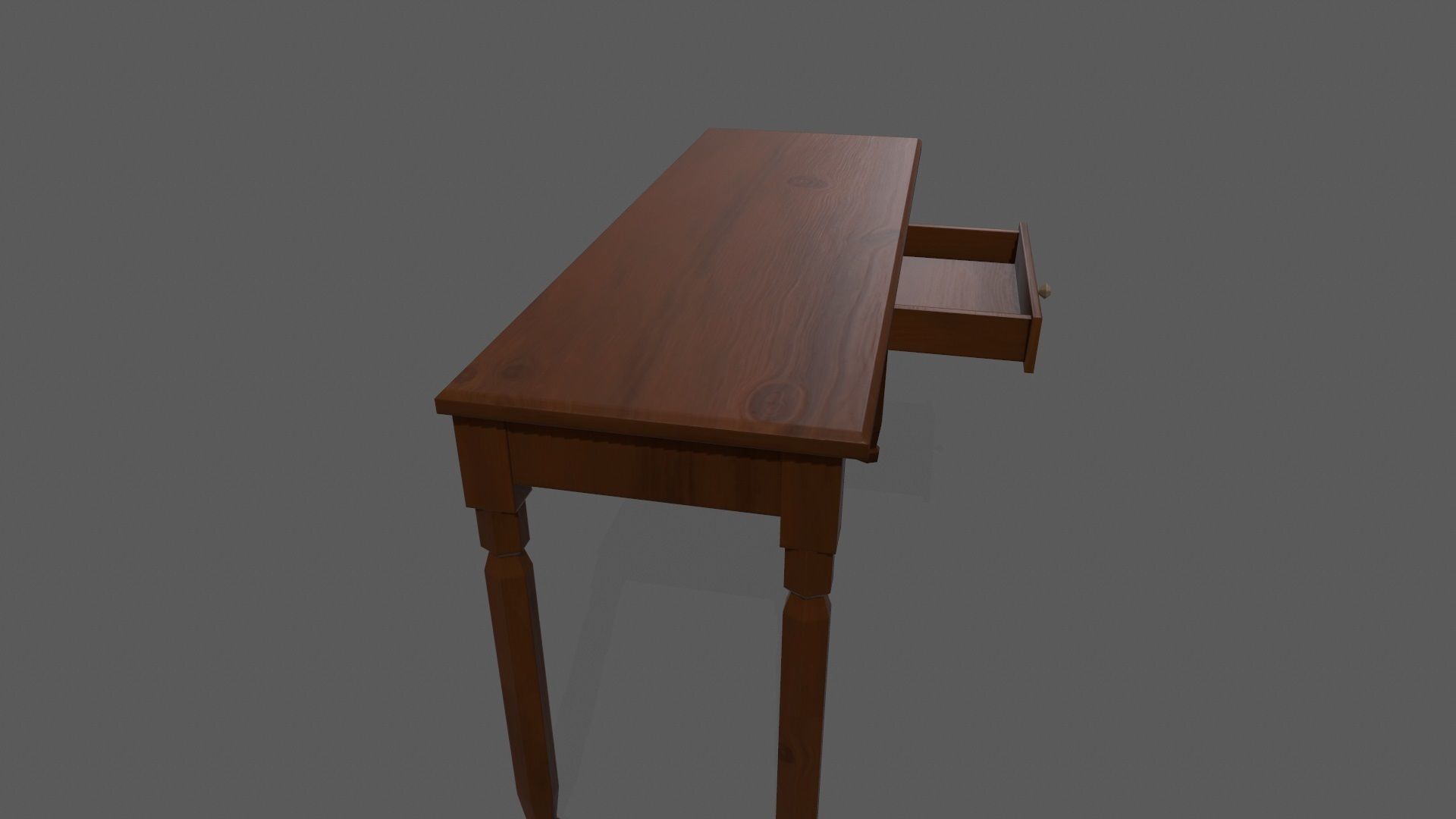 Console Table Low-poly 3D model_3
