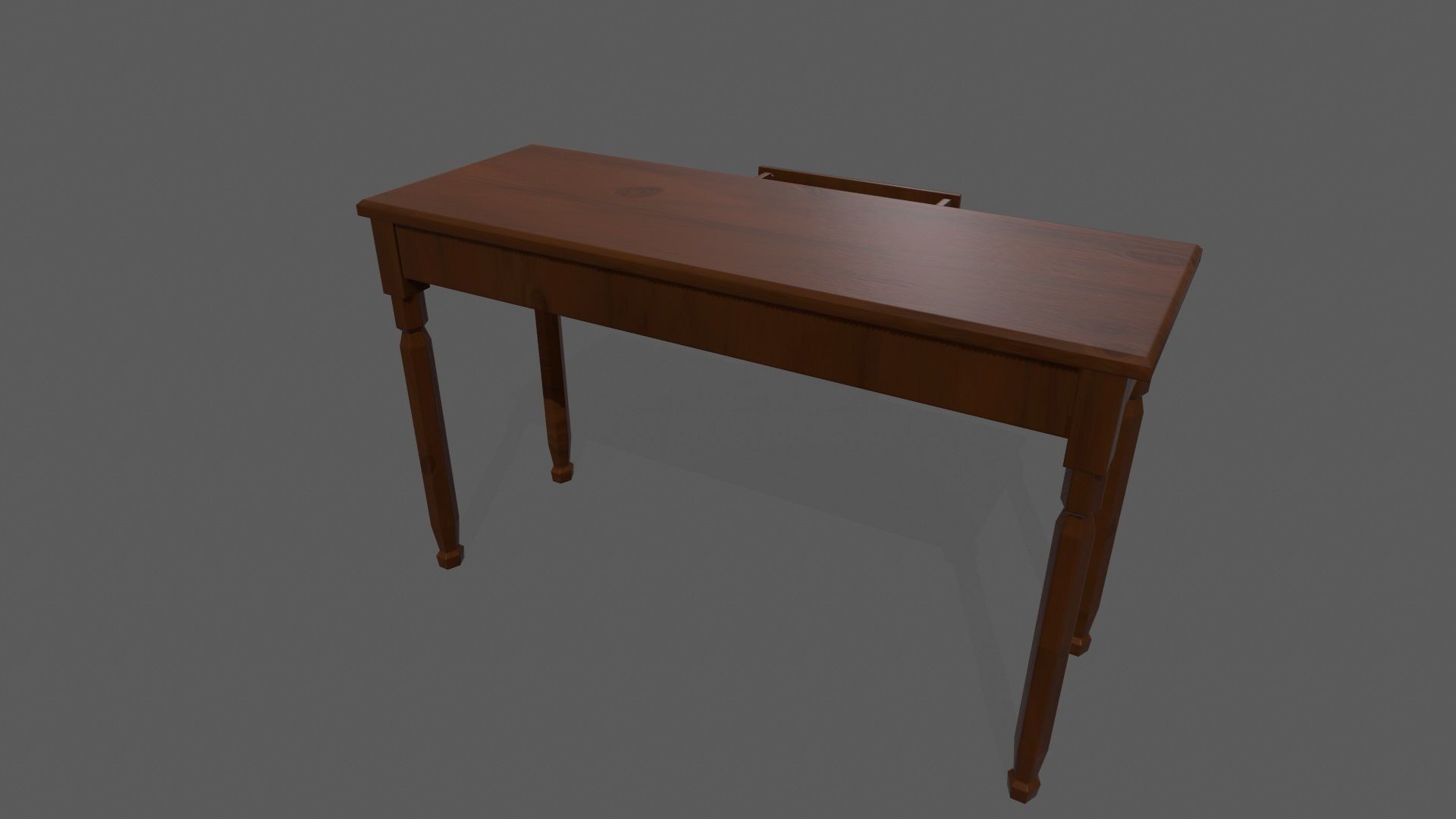 Console Table Low-poly 3D model_5