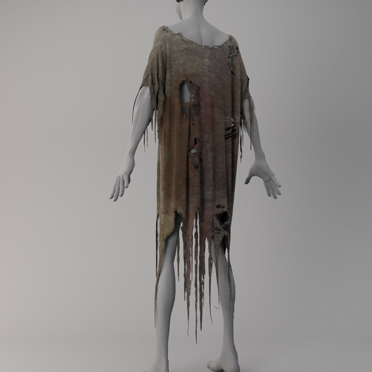 Zombie Cloth 3D model_4