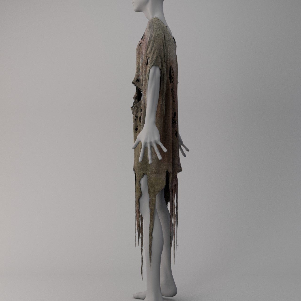 Zombie Cloth 3D model_5