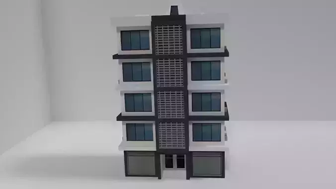 EXCELLENT APARTMENT Low-poly 3D model