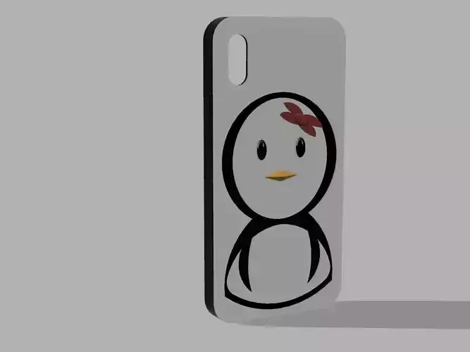 Penguin Gal cover for IphoneX