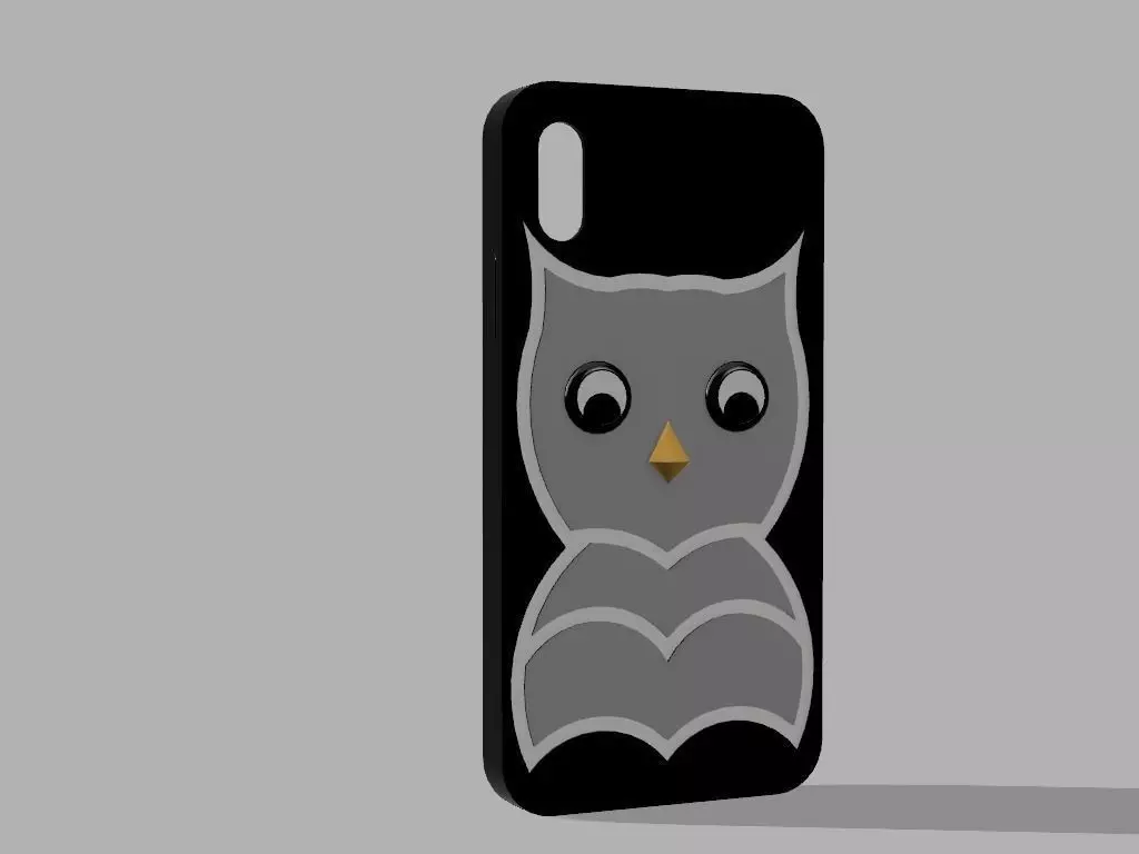 Owl Cover for Iphone X 3D print model