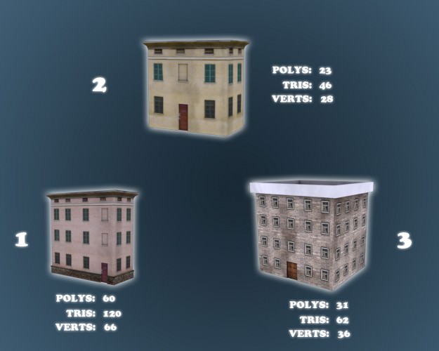 Low Poly Game Buildings Pack 01 Low-poly 3D model_10