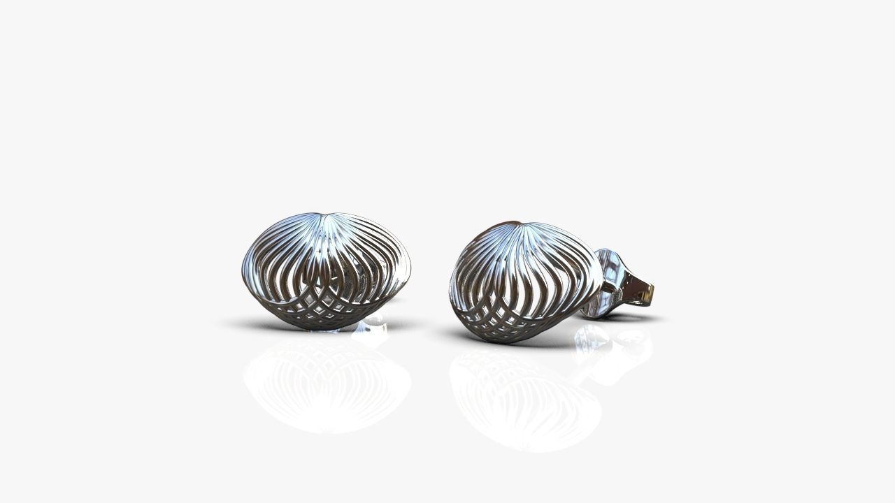 Light earrings 3D print model_3