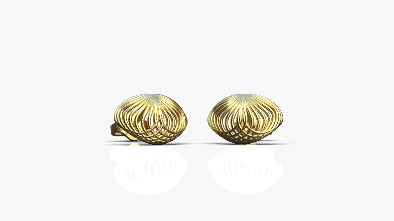 Light earrings 3D print model_8