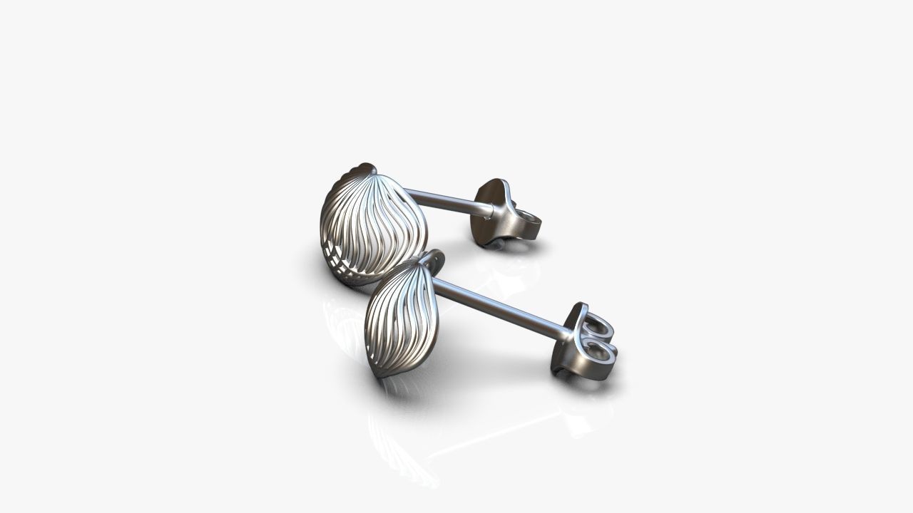 Light earrings 3D print model_9