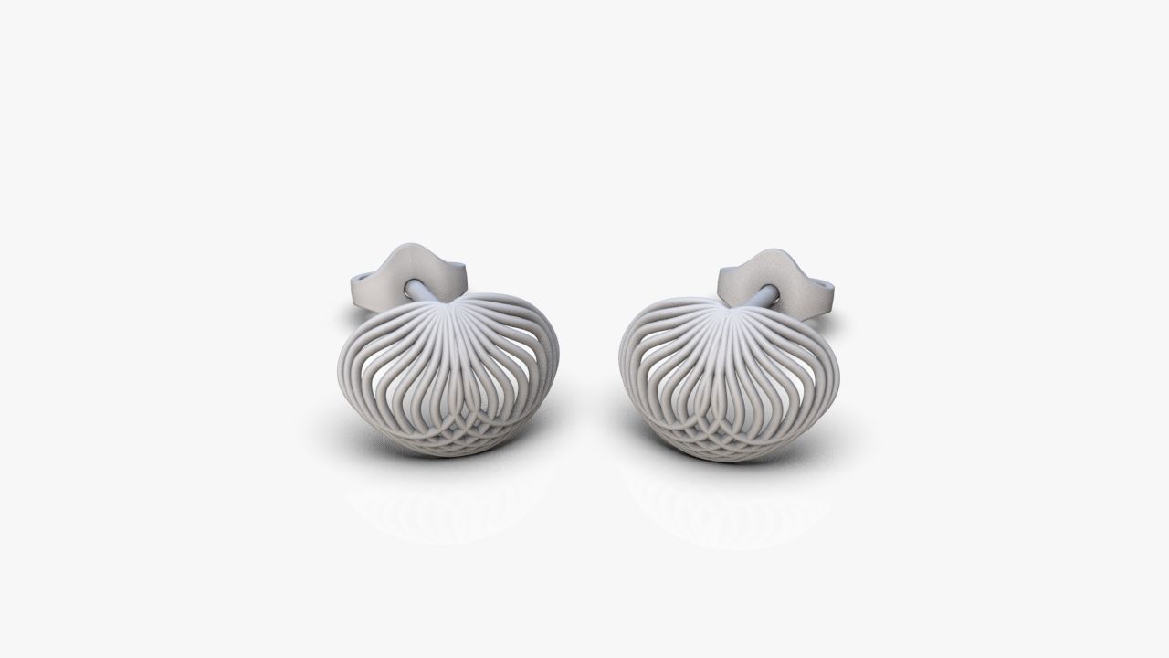 Light earrings 3D print model_12