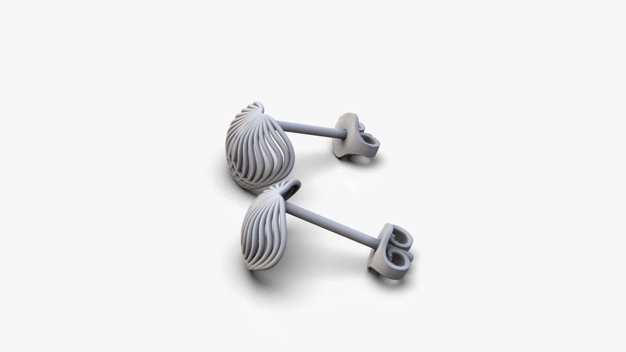 Light earrings 3D print model_13