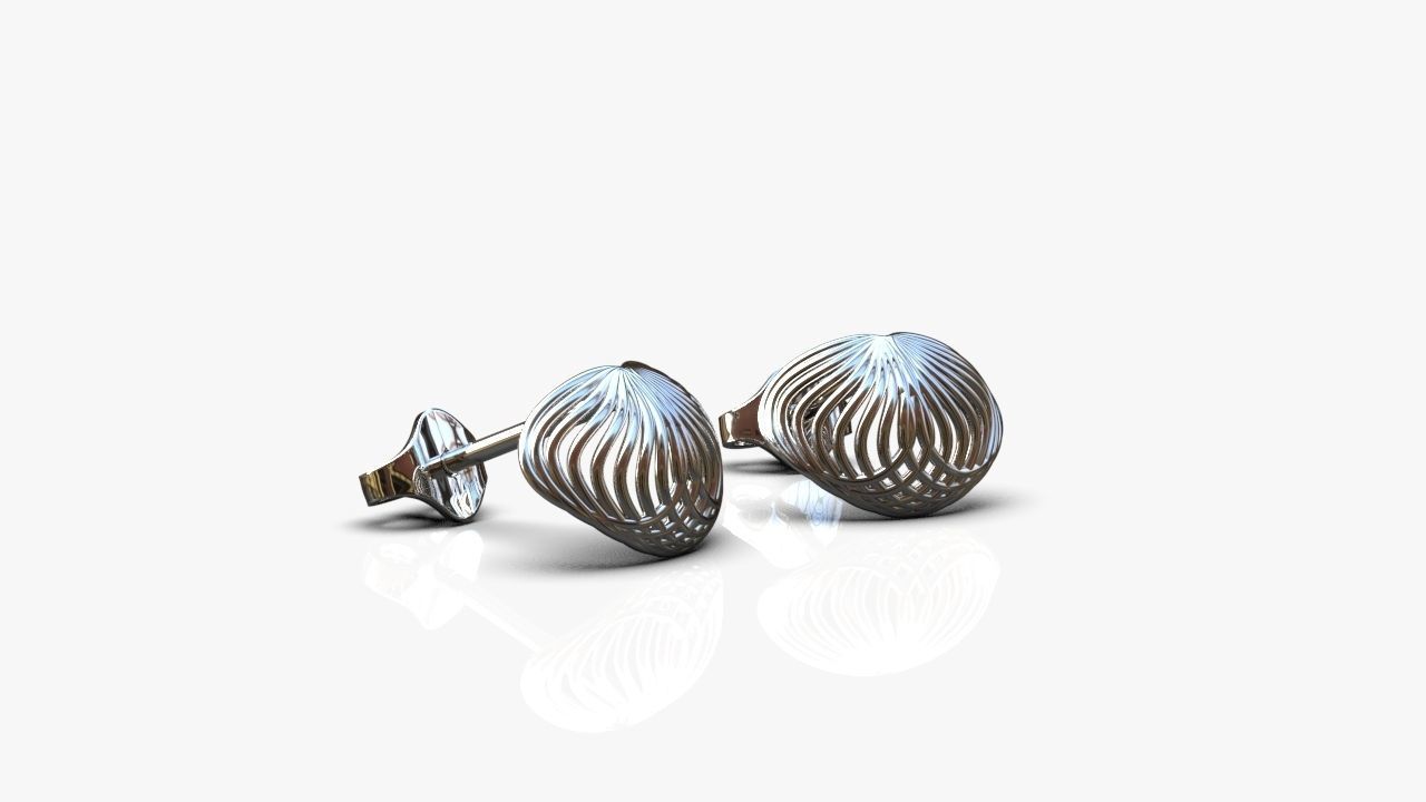 Light earrings 3D print model_5