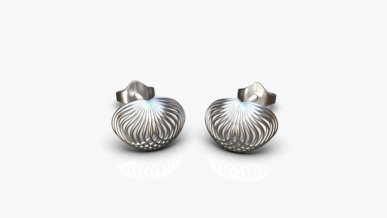 Light earrings 3D print model_11