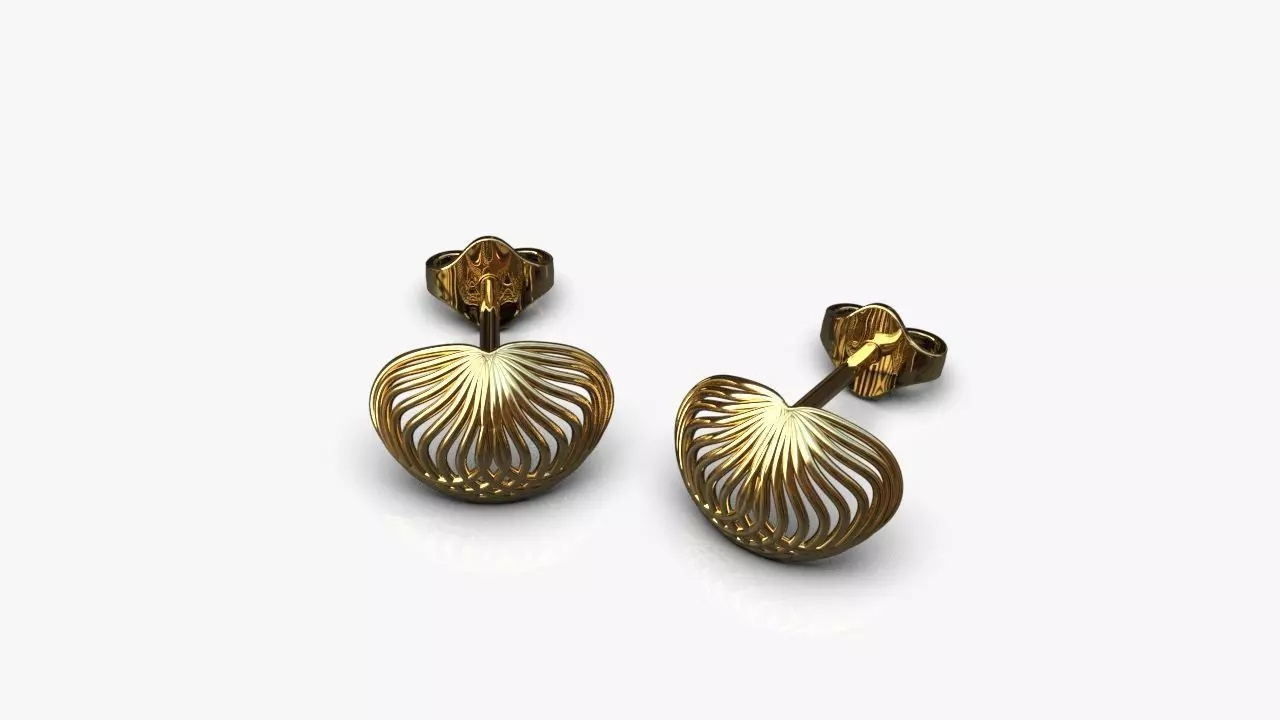 Light earrings 3D print model_0