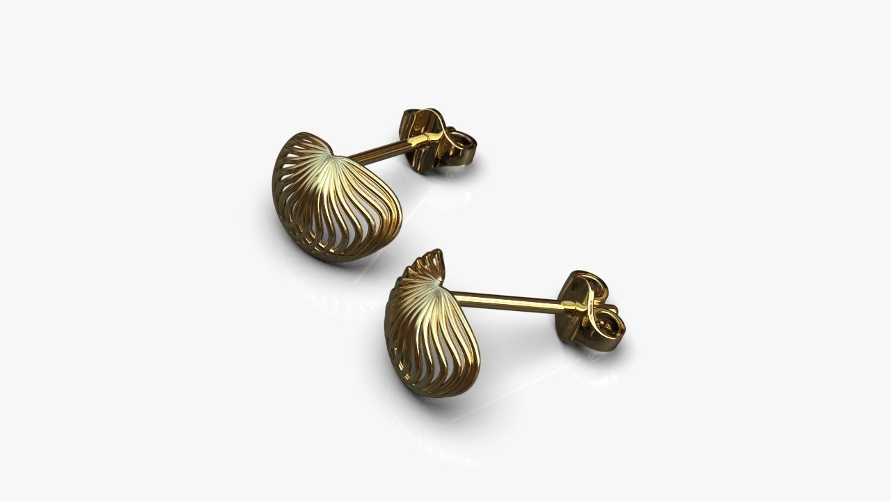 Light earrings 3D print model_2