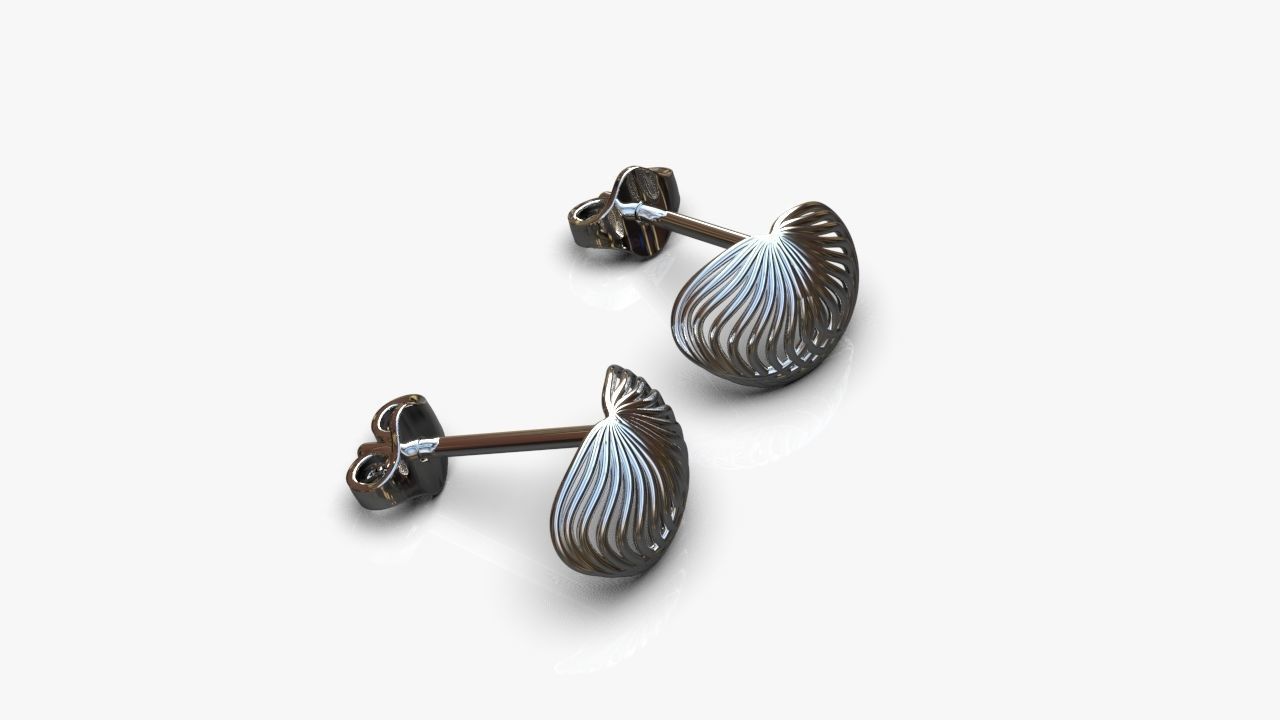 Light earrings 3D print model_4