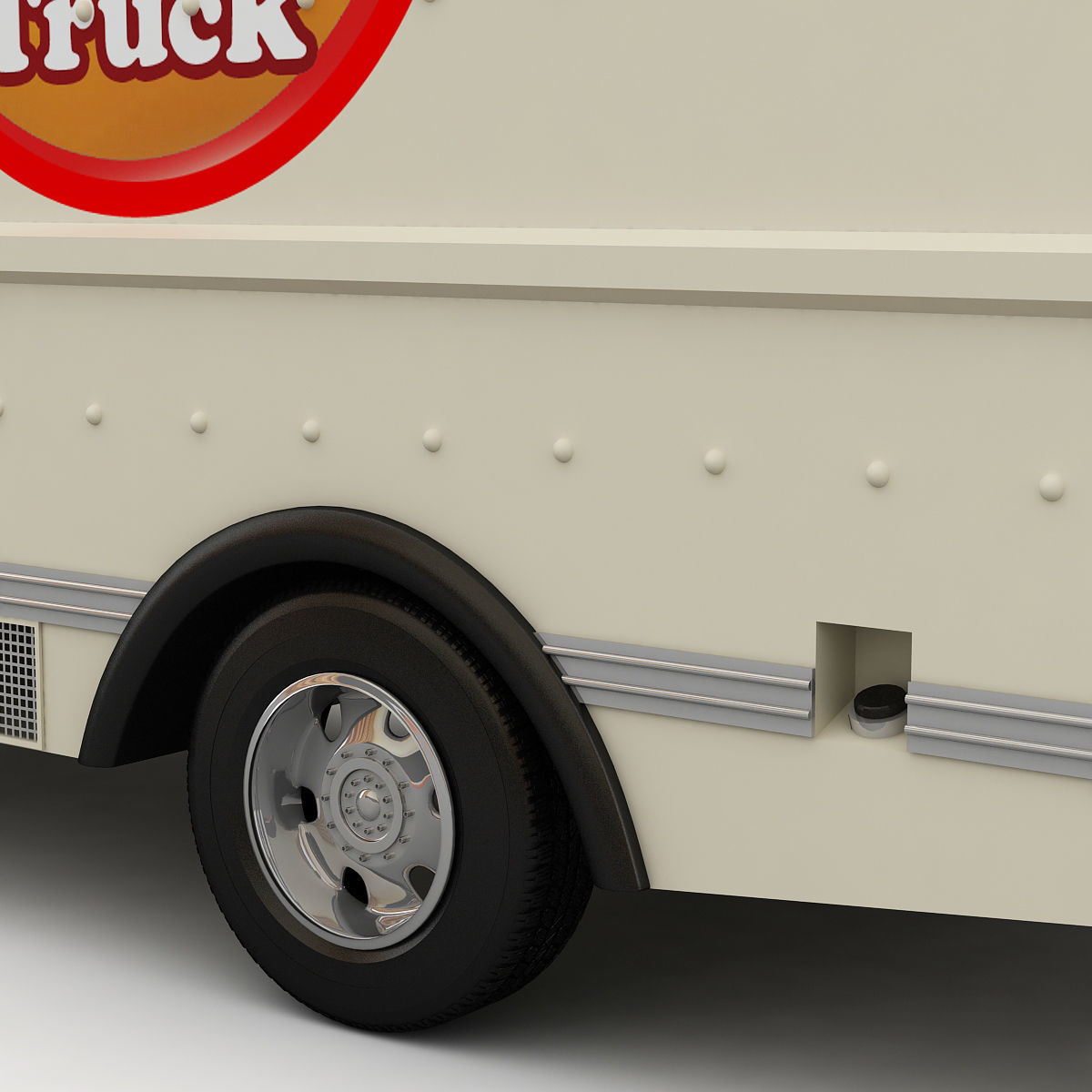 Burger Truck 3D model_7